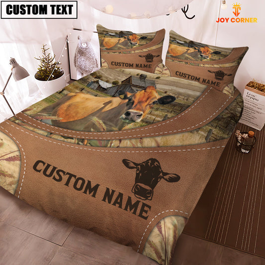 Uni Custom Name Jersey On Farm Bedding Set