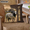 Uni Brahman Custom Name Leather Pattern Pillow Case