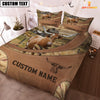 Uni Custom Name Texas Longhorn On Farm Bedding Set