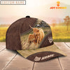 Uni Highland Cattle On The Farm Customized Name 3D Brown Cap