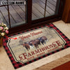 Uni Ayrshires Faith Family Farming Custom Name Doormat