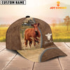 Uni Personalized Name Red Angus Farming Cap