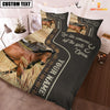 Uni Horse Like Someone Left The Gate Open Customized Name 3D Bedding Set