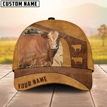 Uni Red Akaushi On The Farm Custom Name Retro Cap