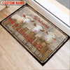 Uni Sheep Custom Name - Home To Where The Herd Is FarmHouse Doormat