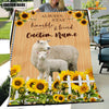 Uni Sheep Custom Name - Always Stay Humble and Kind Blanket