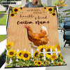 Uni Chicken Custom Name - Always Stay Humble and Kind Blanket