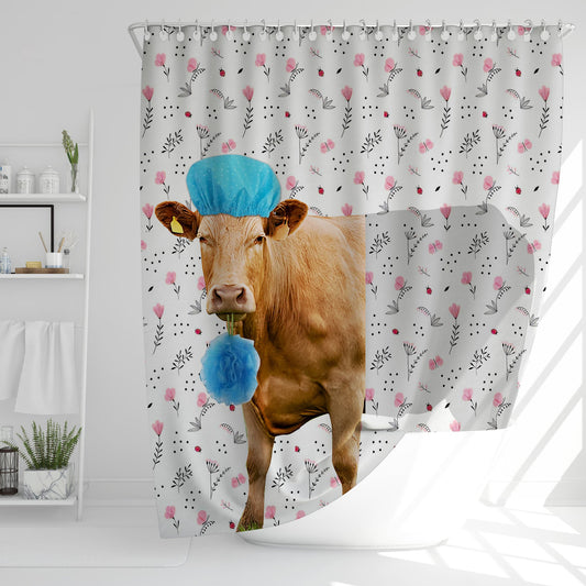 Uni Limousin Flower 3D Shower Curtain