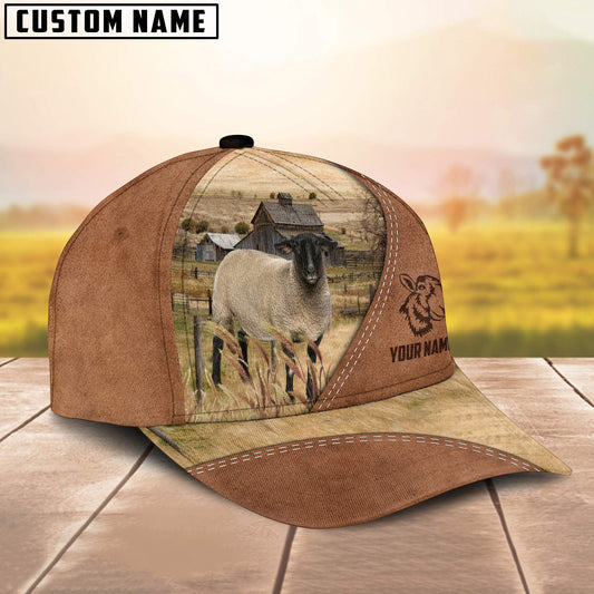 Uni Suffolks Customized Name Brown Cap