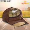 Uni Charolais Bull On The Farm Customized Name Leather Pattern Cap