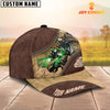 Uni Tractor On The Farm Customized Name 3D Brown Cap