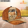 Uni Custom Name Simmental Leather Pattern Cap TT12