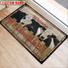 Uni Belted Galloway Welcome Custom Name Doormat