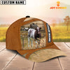 Uni Shorthorn Customized Name Brown Cap