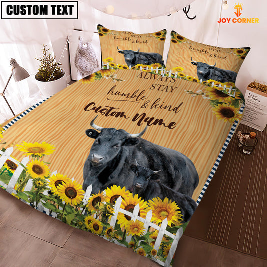 Uni Dexter Stay Humble And Kind Custom Name Bedding Set