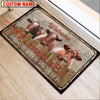 Uni Shorthorn Custom Name - Home To Where The Herd Is FarmHouse Doormat