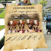 God Says You Are - Uni Personalized Name Hereford Blanket