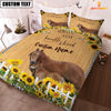 Uni Horse Stay Humble And Kind Custom Name Bedding Set