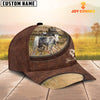 Uni Speckled Park On The Farm Customized Name Leather Pattern Cap