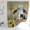 Uni Brahman Cattle Hello Sweet Cheeks 3D Shower Curtain