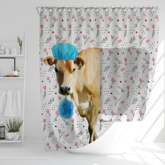 Uni Jersey Flower 3D Shower Curtain