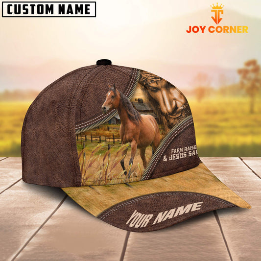 Uni Horse Farm & Jesus Customized Name Cap