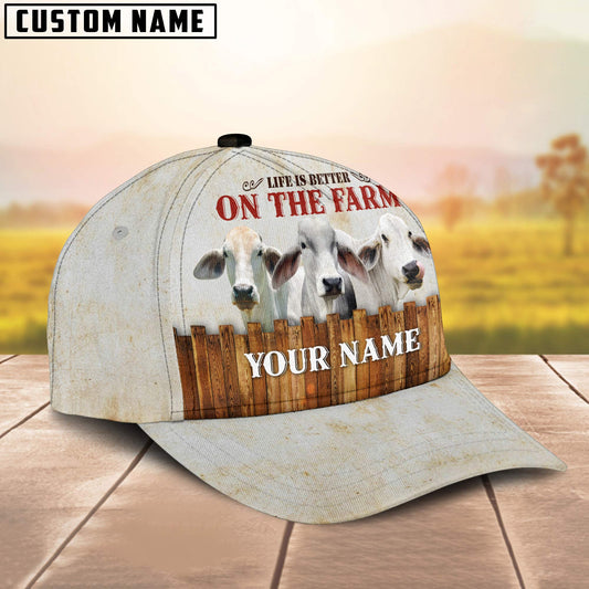 Uni Brahman Better On The Farm Customized Name Cap