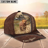 Uni Miniature Highland Customized Name Leather Pattern Cap