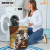Uni Brahman Cow Custom Name Laundry Basket