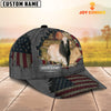 Uni Brahman Customized Name US Flag Net Cap