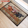 Uni Dexter Custom Name - Home To Where The Herd Is FarmHouse Doormat