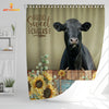 Uni Black Angus Hello Sweet Cheeks 3D Shower Curtain