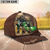 Uni Farm Tractors Customized Name Leather Pattern Cap