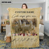 God Says You Are - Uni Personalized Name LLama Blanket