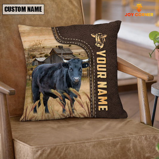 Uni Dexter Custom Name Leather Pattern Pillow Case