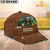 Uni Tractor Cattle Zipper Pattern Customized Name Cap