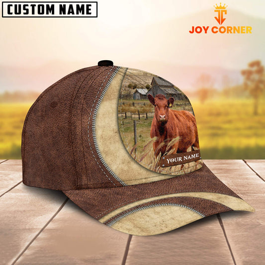 Uni Red Angus Customized Name Farm Barn Cap