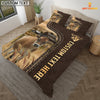 Uni Jersey Custom Text Leather Pattern Bedding Set