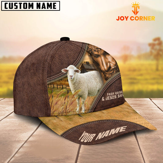 Uni Sheep Farm & Jesus Customized Name Cap