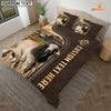 Uni Brahman Custom Text Leather Pattern Bedding Set