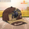 Uni Black Angus On The Farm Customized Name 3D Brown Cap