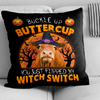 Uni Happy Halloween Gelbvieh Buckle Up Butter Cup Pillow Case