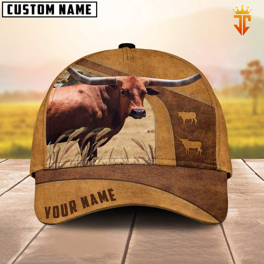 Uni Custom Name Texas Longhorn  Cattle Cap