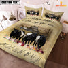 Uni Belted Galloway God Says You Are Custom Name Bedding Set