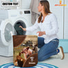 Uni Shorthorn Cow Custom Name Laundry Basket