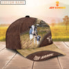 Uni Holstein On The Farm Customized Name 3D Brown Cap