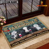 Uni Black Baldy Hope You Bought Alcohol Custom Name Doormat