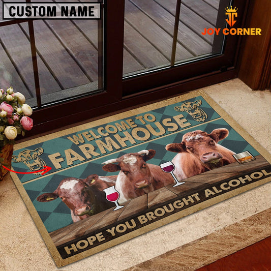 Uni Shorthorn Hope You Bought Alcohol Custom Name Doormat