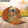 Uni Custom Name Camels Leather Pattern Cap