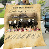 God Says You Are - Uni Personalized Name Black Baldy Blanket